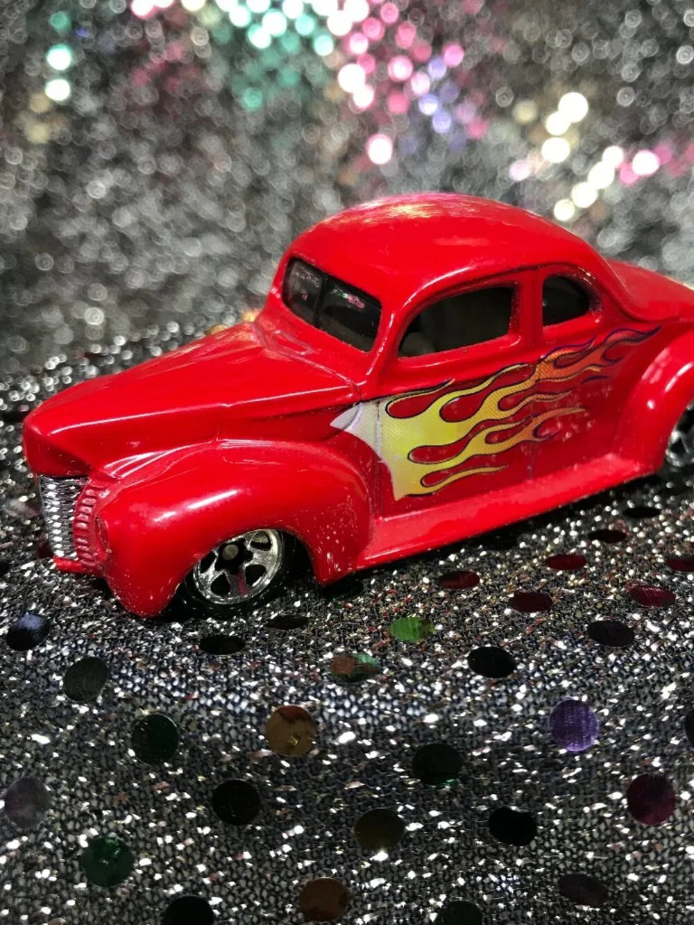 Hotwheels 1940's Ford Coupe with Flame Graphic Die Cast Car